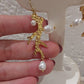 Brinco Dourado & Pérolas