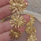Brincos 3 flores Dourado