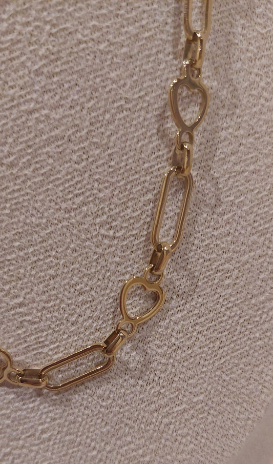 Colar Corrente Coraçã