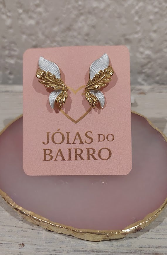 Brincos Folha de Anjo