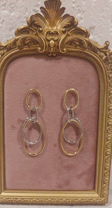 Brincos Argolas entre Argolas