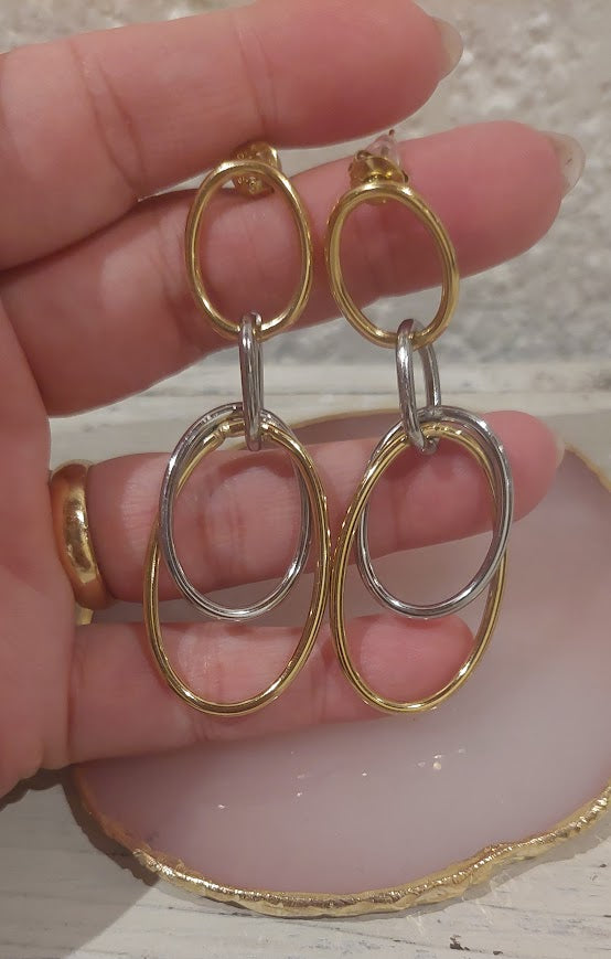 Brincos Argolas entre Argolas